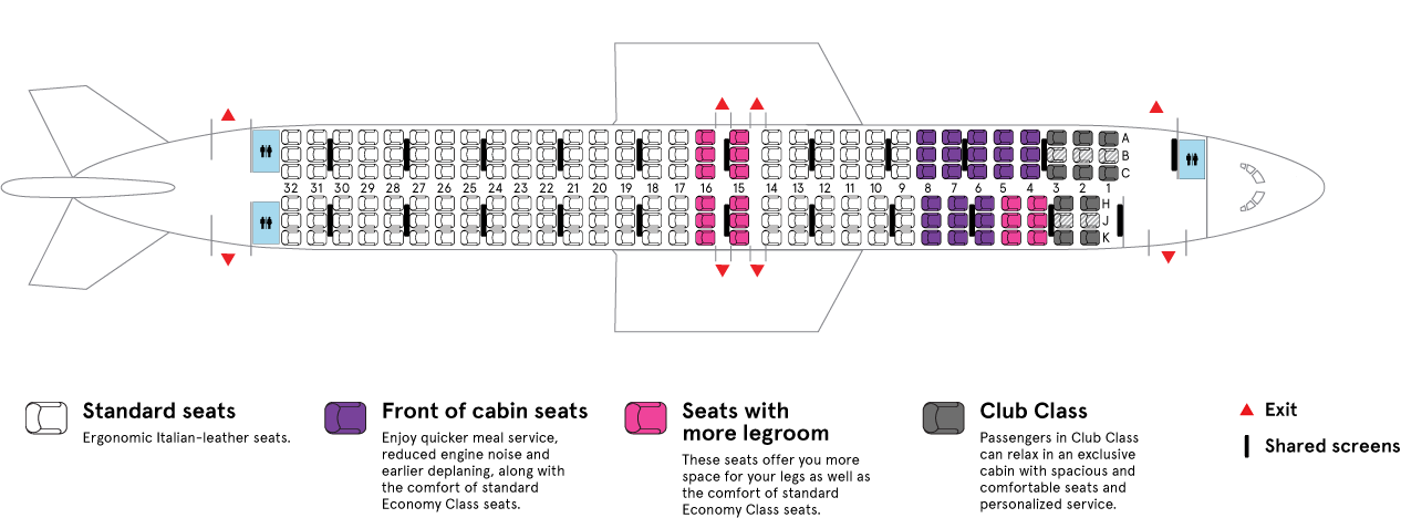 Boeing 737 800 Seating Chart Caribbean Airlines
